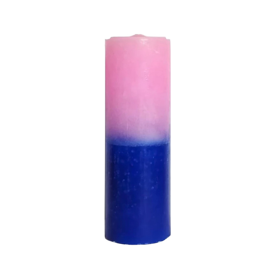 VELA SETE DIAS ROSA E AZUL