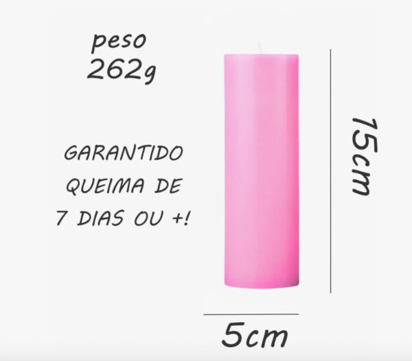 VELA DE SETE DIAS ROSA - Imagem 2