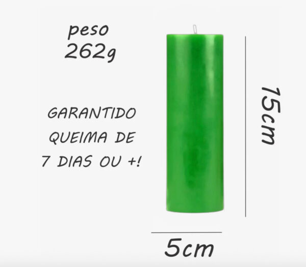 VELA SETE DIAS VERDE CLARO - Imagem 2