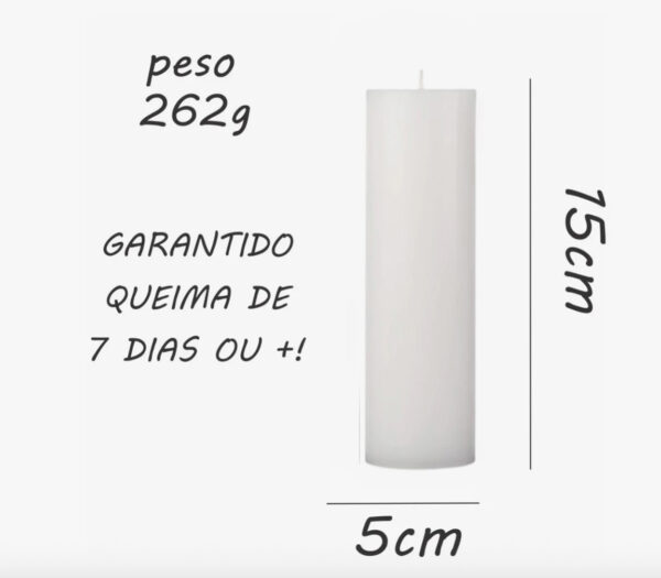 VELA SETE DIAS BRANCA - Imagem 2