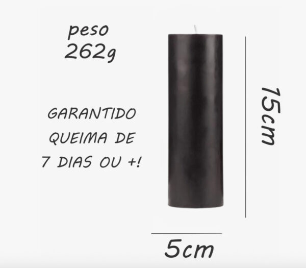 VELA DE SETE DIAS PRETA - Imagem 2